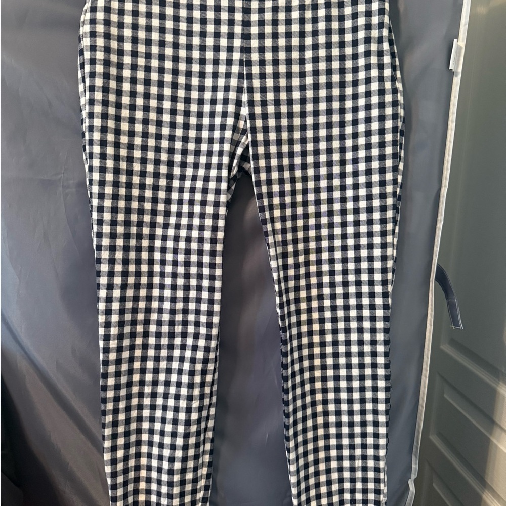 J. Crew WINNIE PANTS Black and White Checkered